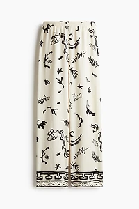 Linen-Blend Pants