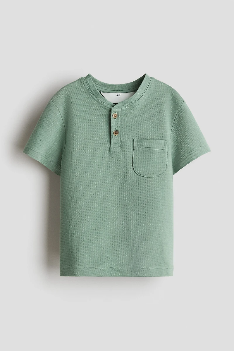 Cotton Henley Shirt
