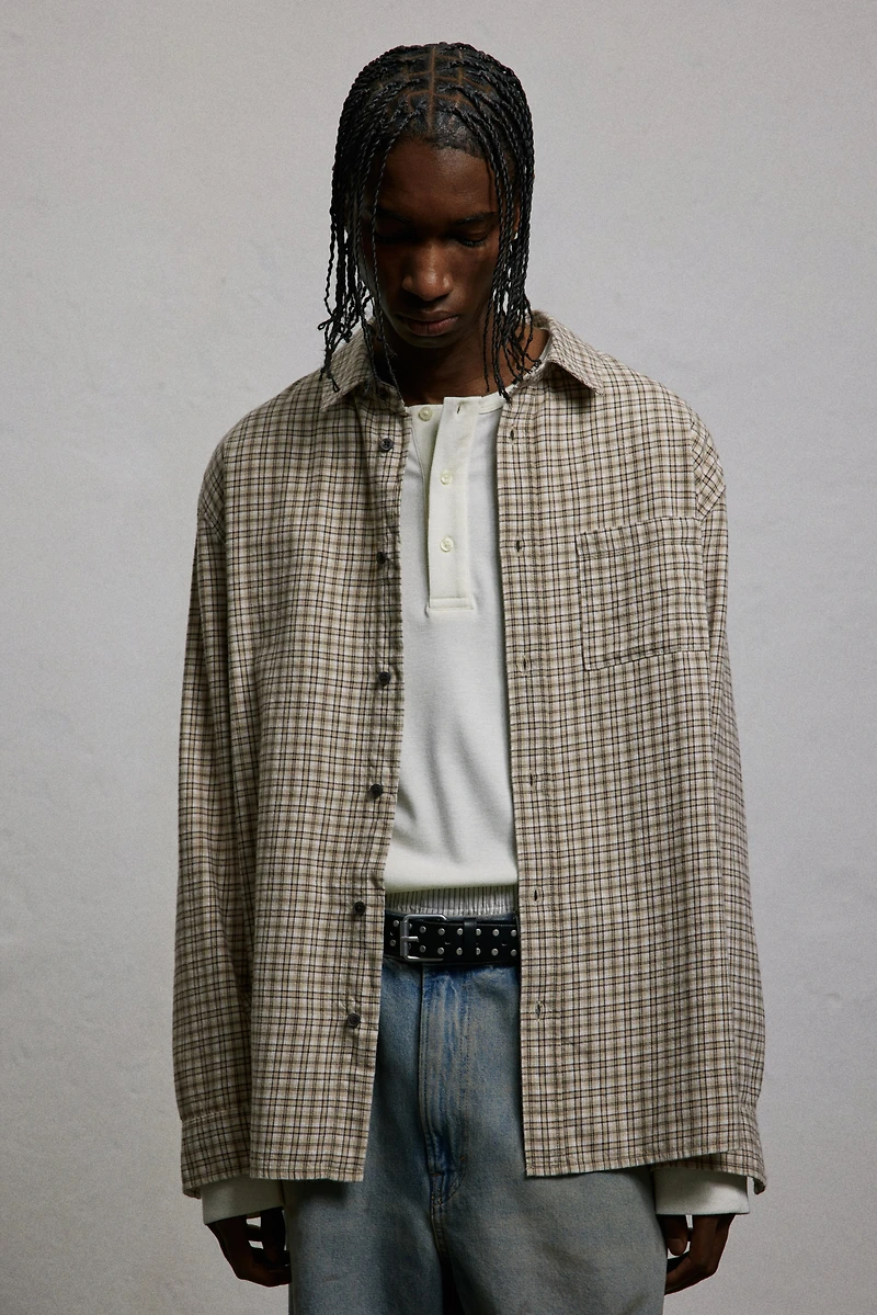 Chemise ample en flanelle