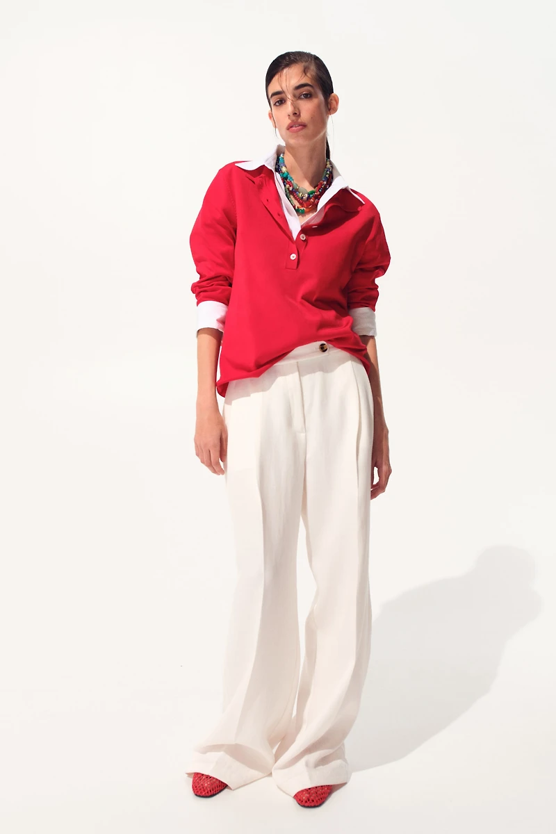 Wide-Leg Dress Pants