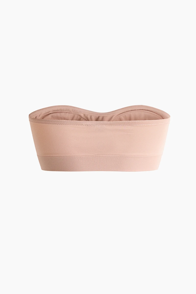 Soutien-gorge bandeau coussiné sans coutures