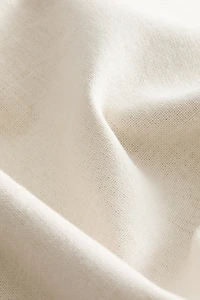 Housse de coussin en lin mélangé