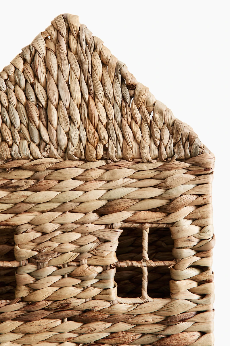 Panier à livres mural en forme de maison