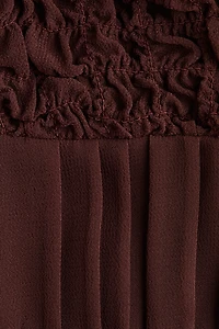 Ruched Chiffon Strappy Top