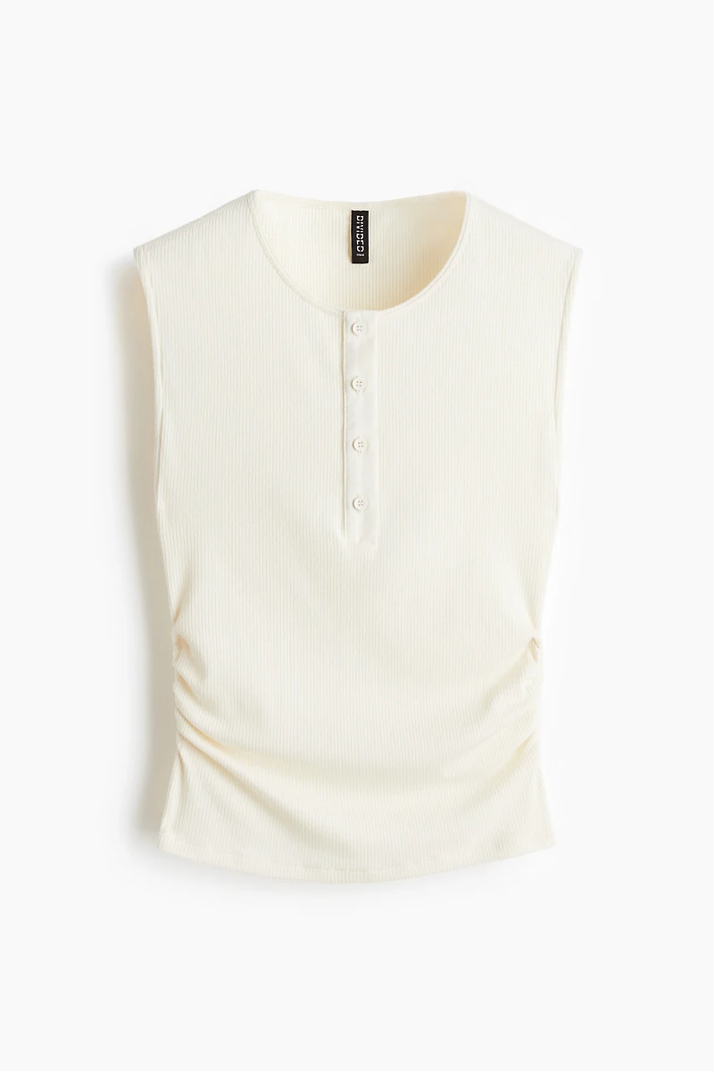 Draped Sleeveless Top