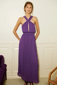 Robe à effet drapé