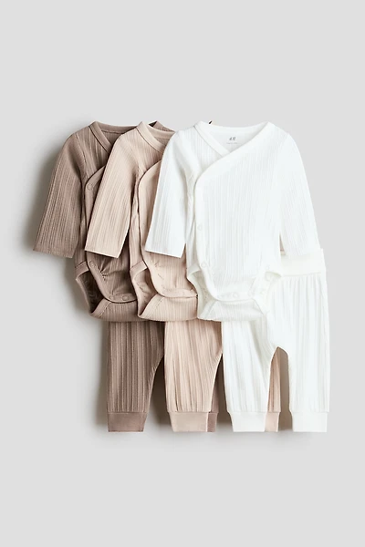 Ensemble 6 pièces avec cache-couches et pantalons
