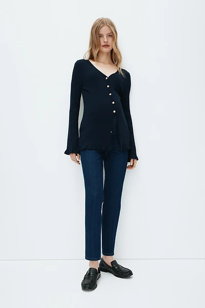 MAMA Slim Straight Ankle Jeans