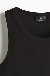 Slim-Fit Ribbed Tank Top