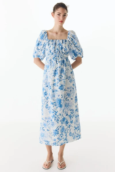 MAMA Cotton-Blend Poplin Dress