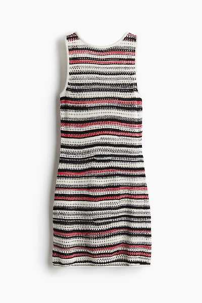 Pointelle-Knit Dress