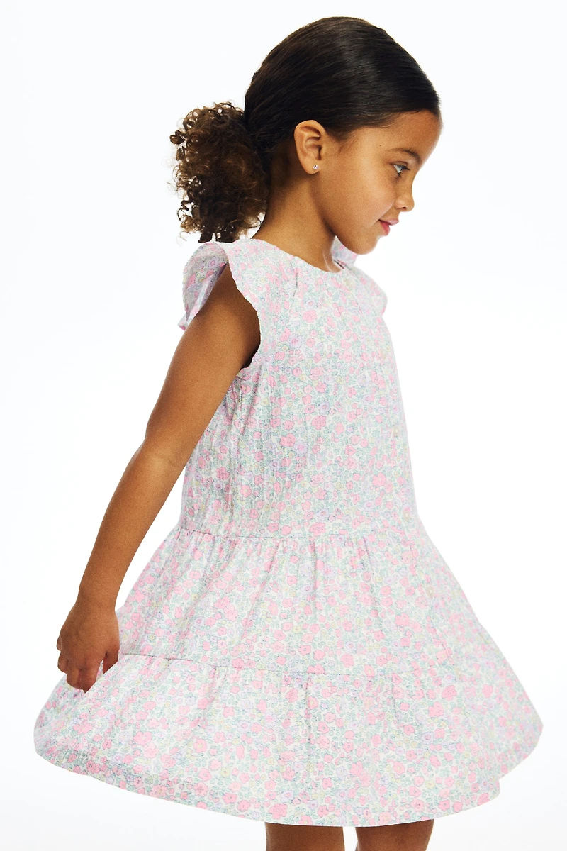 Tiered Seersucker Dress
