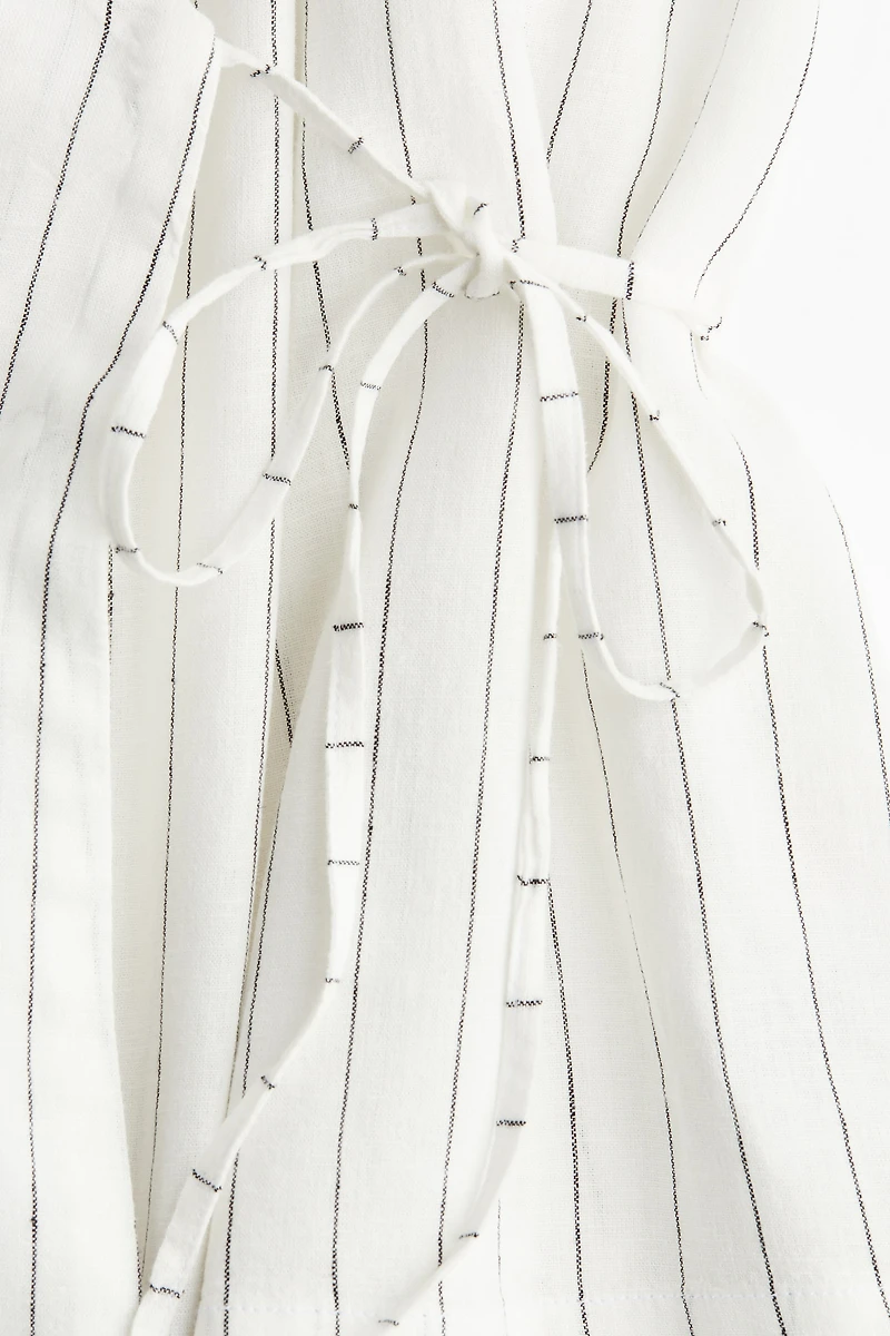Linen-Blend Robe