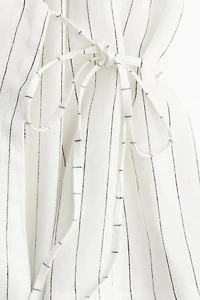 Linen-Blend Robe