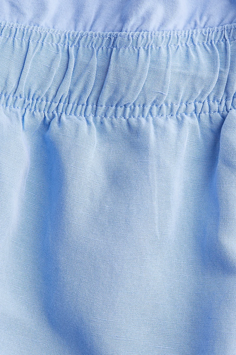 MAMA Linen-Blend Shorts