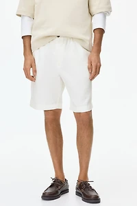 Short décontracté en lin mélangé