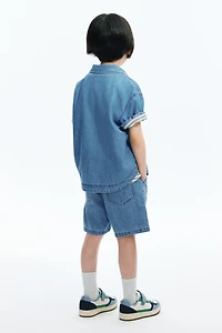 Printed Denim Shirt