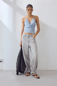 Draped Halterneck Top