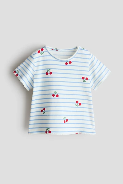 Haut imprimé en coton