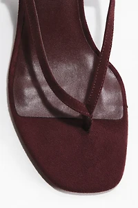 Kitten-Heeled Sandals