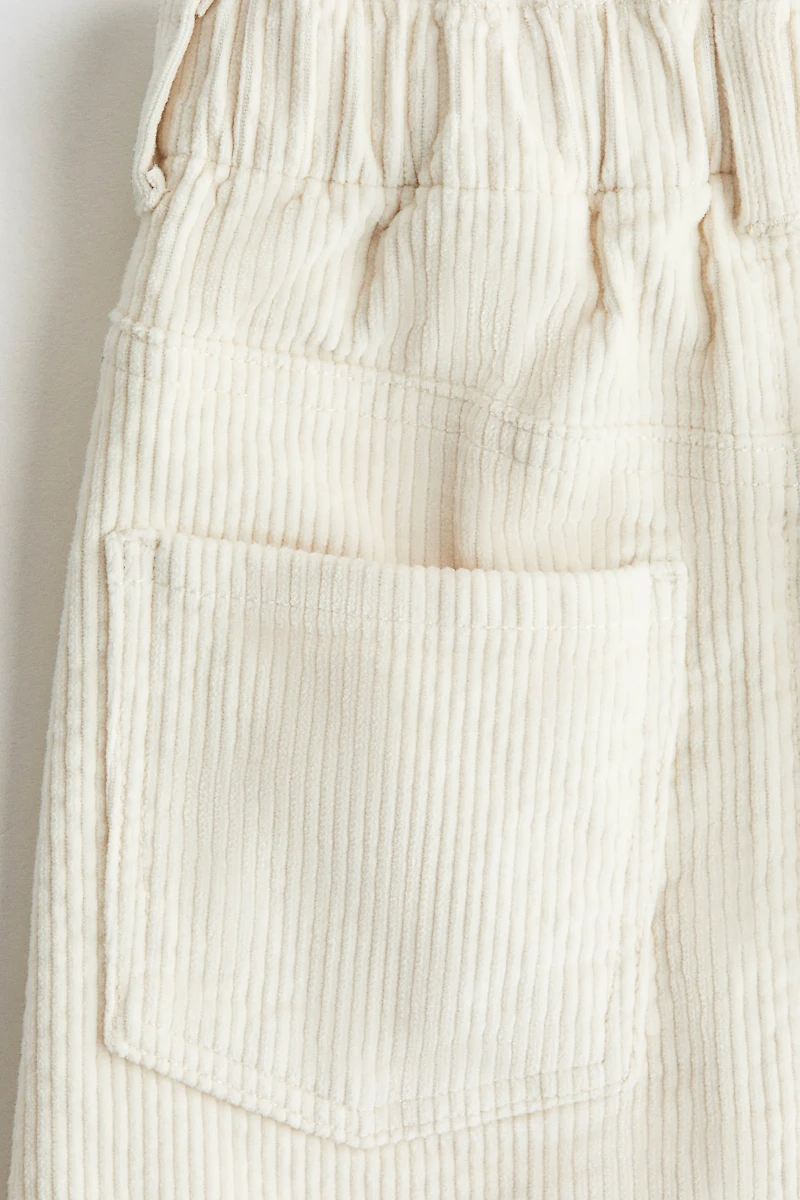 Jupe en velours côtelé