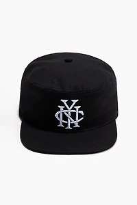 Cotton Cap with Embroidered Motif