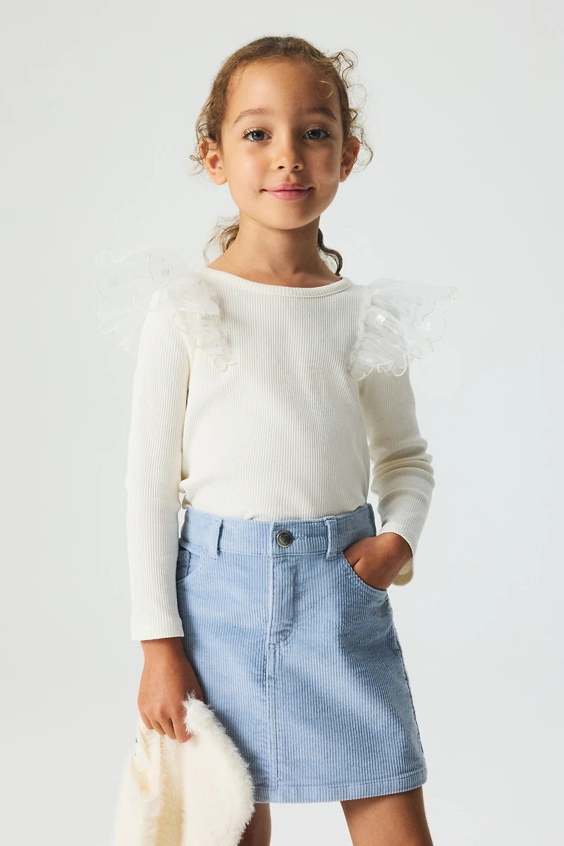 Haut en coton avec tulle