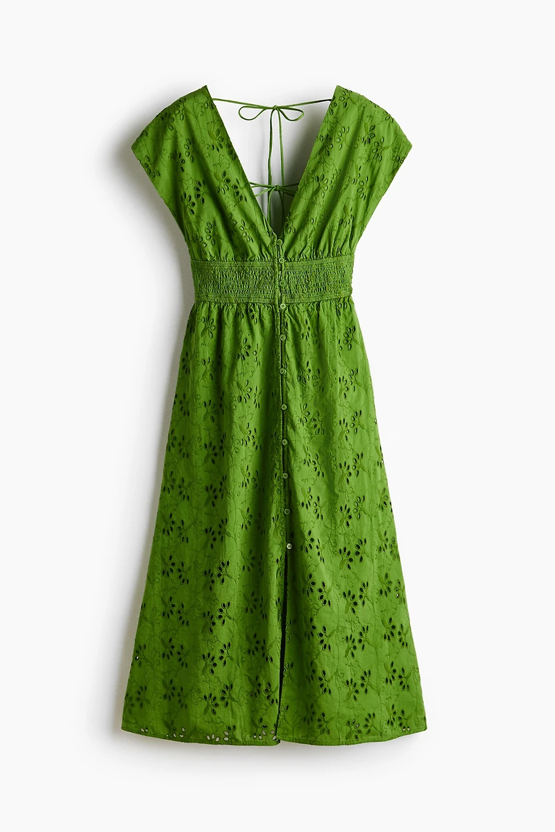 Eyelet-Embroidered Cotton Dress