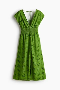 Eyelet-Embroidered Cotton Dress
