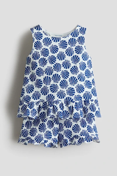 Ensemble 2 pièces en coton froissé