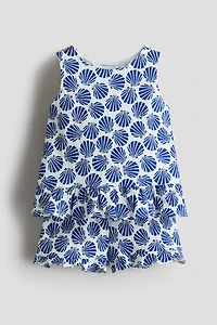 2-Piece Crinkled Cotton Set