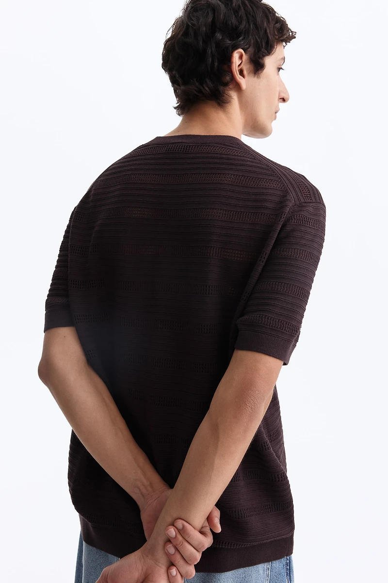 Slim-Fit Knit T-Shirt