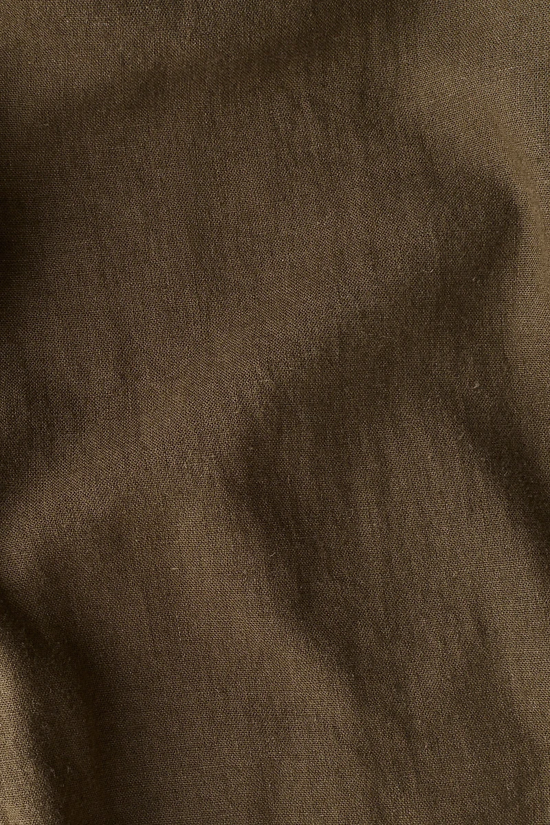 Relaxed-Fit Linen-Blend Pants