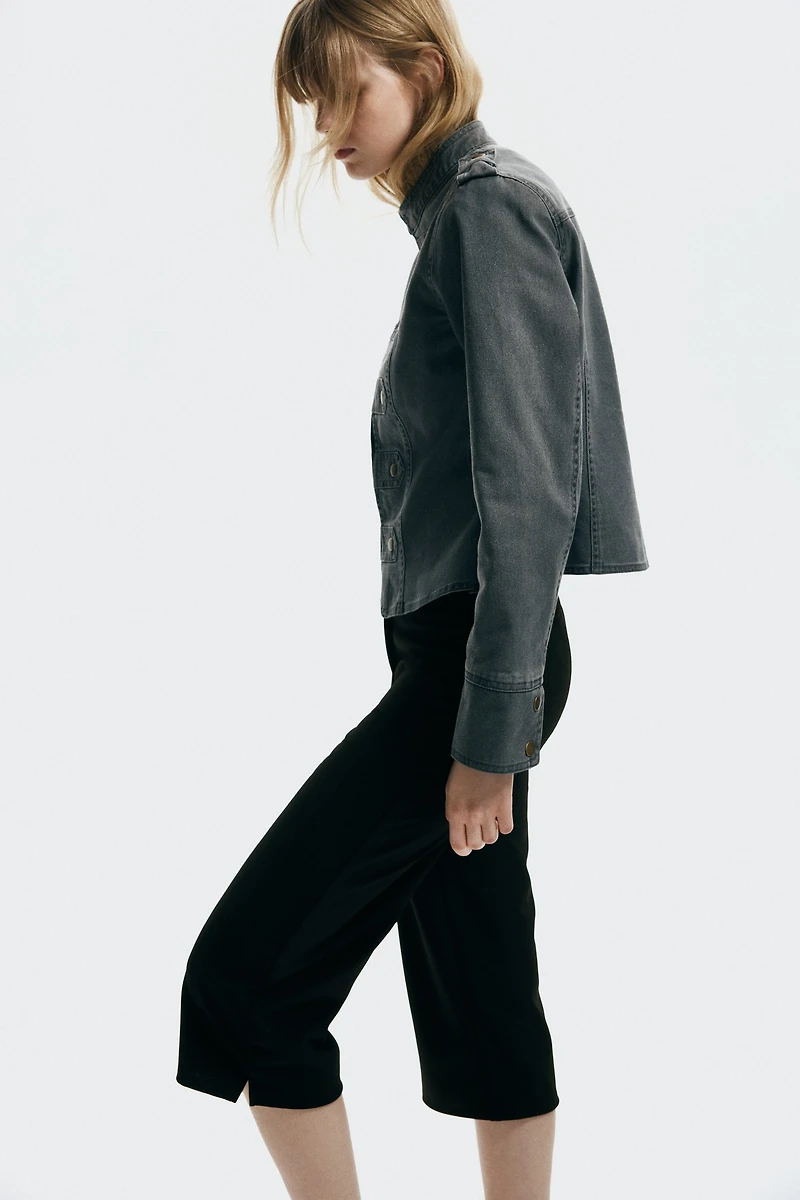 Crêpe Jersey Capri Pants