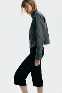Crêpe Jersey Capri Pants