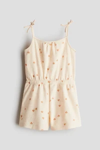 Patterned Terry Jumpsuit
