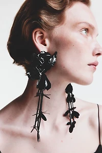 Flower-Shaped Earrings