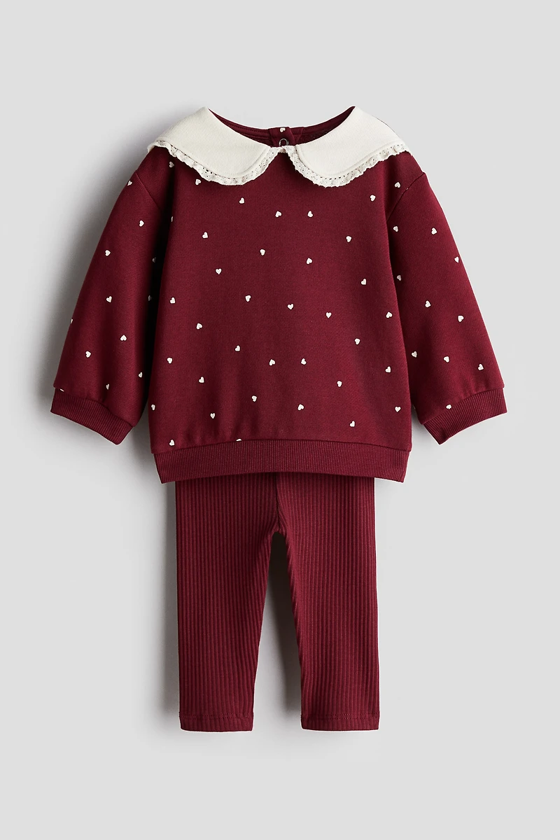 2-Piece Sweatshirt and Leggings Set