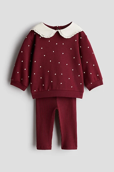 2-Piece Sweatshirt and Leggings Set