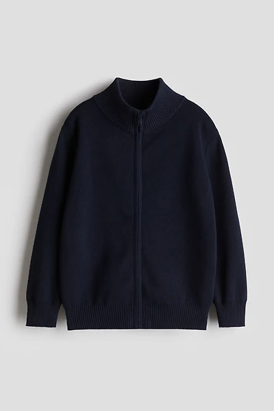 Cardigan with Zipper