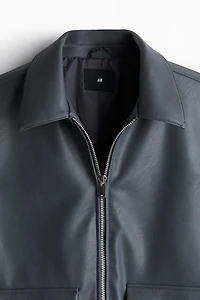 Veste classique en tissu enduit