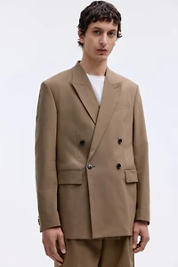 Relaxed-Fit Double-Breasted Jacket