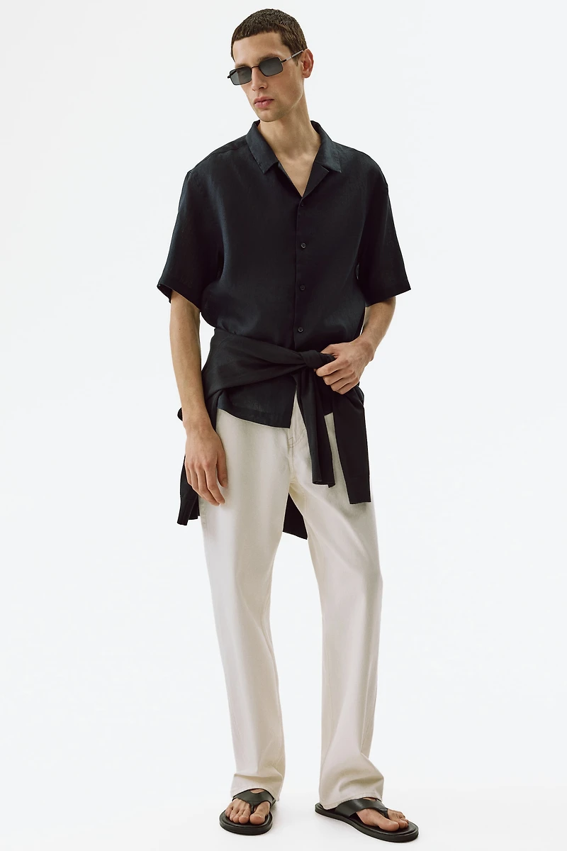 Relaxed-Fit Linen Resort Shirt