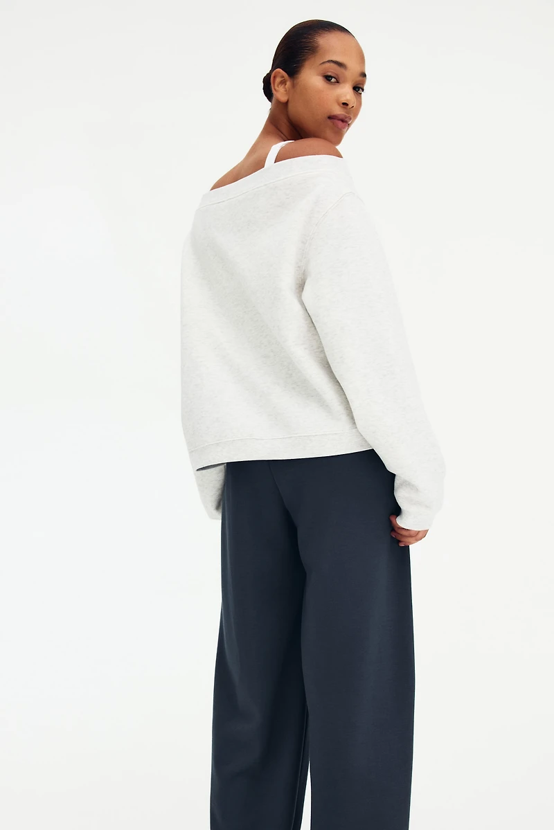 Wide-Leg Pull-On Pants