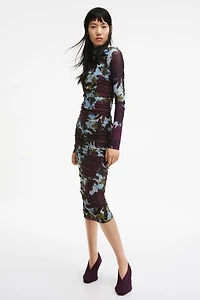 Asymmetric Mesh Dress