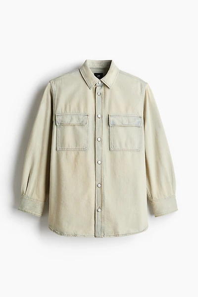 Chemise ample en denim