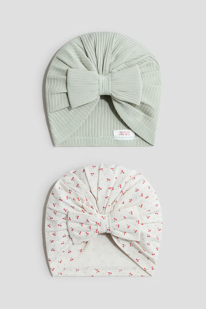2-pack Knot-detail Hats