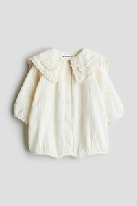 Cotton muslin romper suit