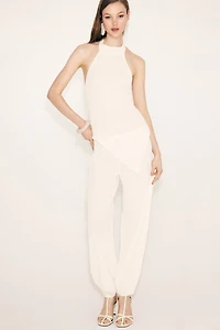 Crinkled Halterneck Top