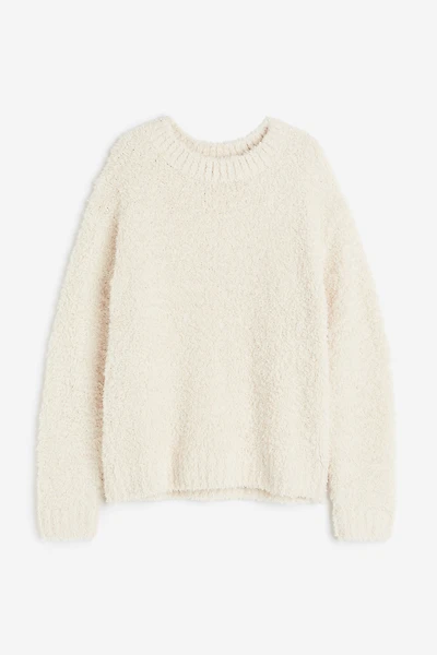 Fluffy-knit Loungewear Top